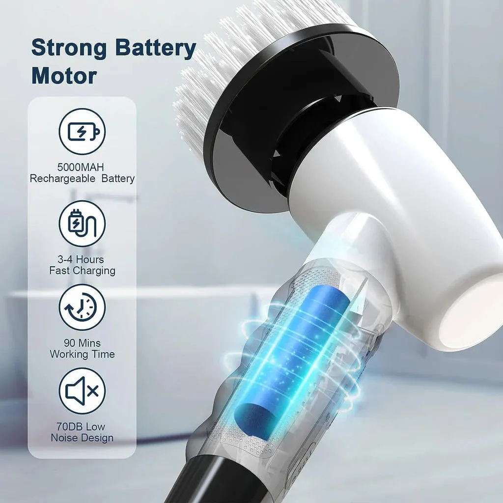 Cordless Electric Spin Scrubber, Cleaning Brush Scrubber for Home