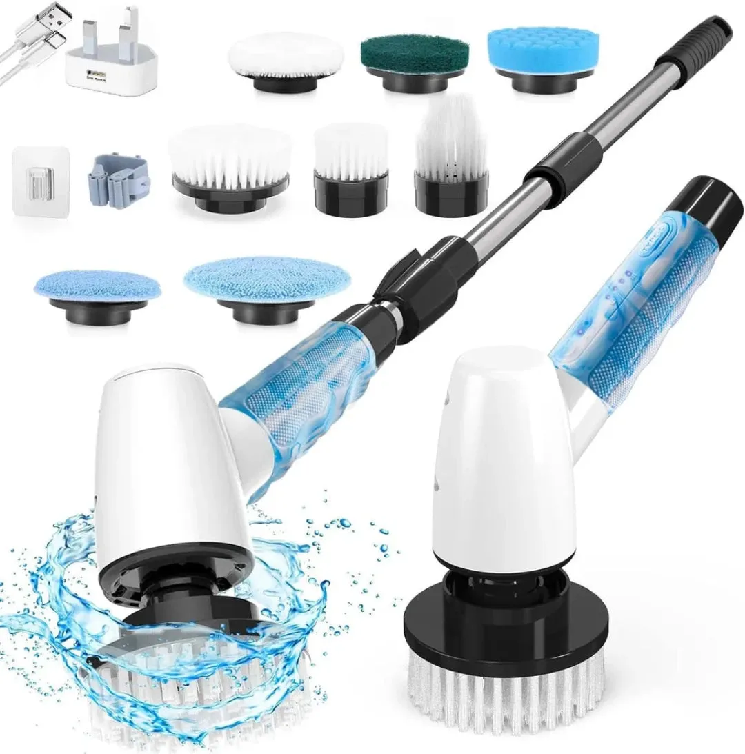 Cordless Electric Spin Scrubber, Cleaning Brush Scrubber for Home