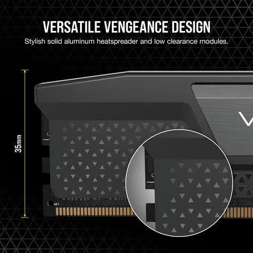 Corsair Desktop RAM VENGEANCE 64GB (2x32GB) DDR5  6400MHz Memory Kit Black