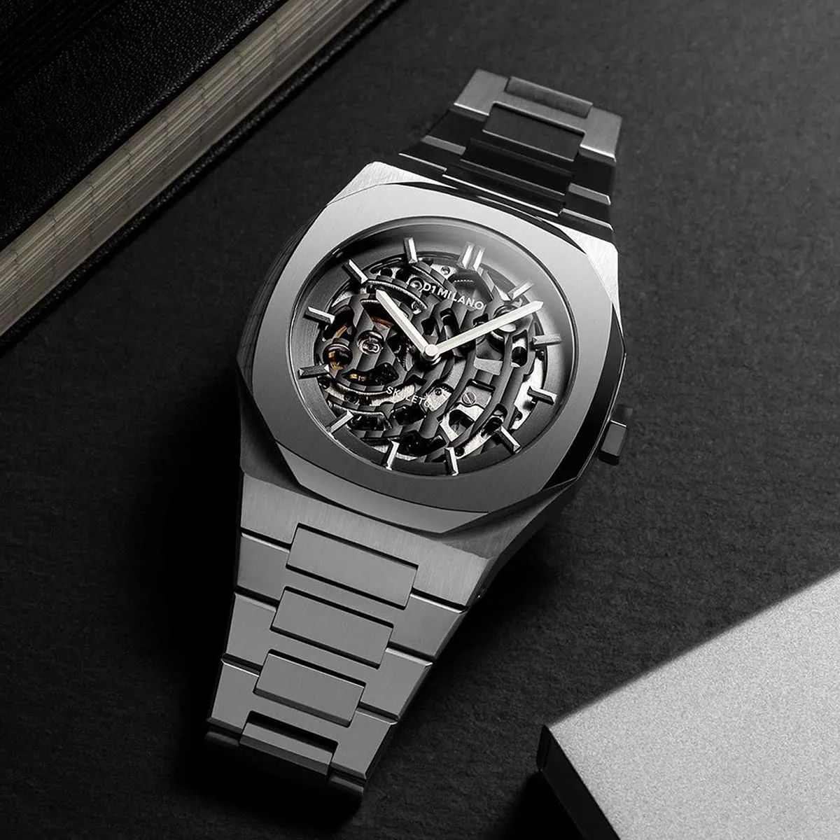 D1 Milano P701 Skeleton Dial Automatic Men's Watch SKBJ01