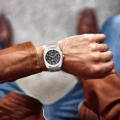 D1 Milano P701 Skeleton Dial Automatic Men's Watch SKBJ01