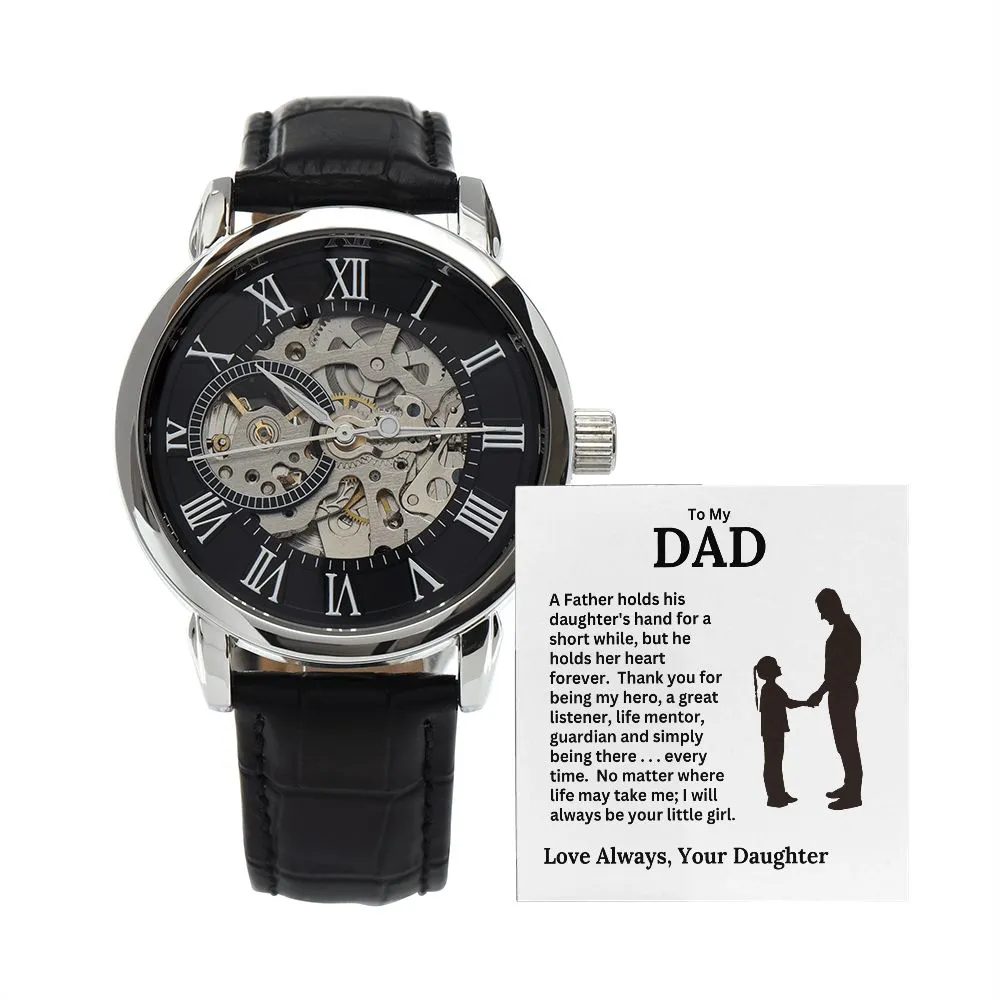 Dad, I Will Always Be Your Little Girl / Openwork Watch