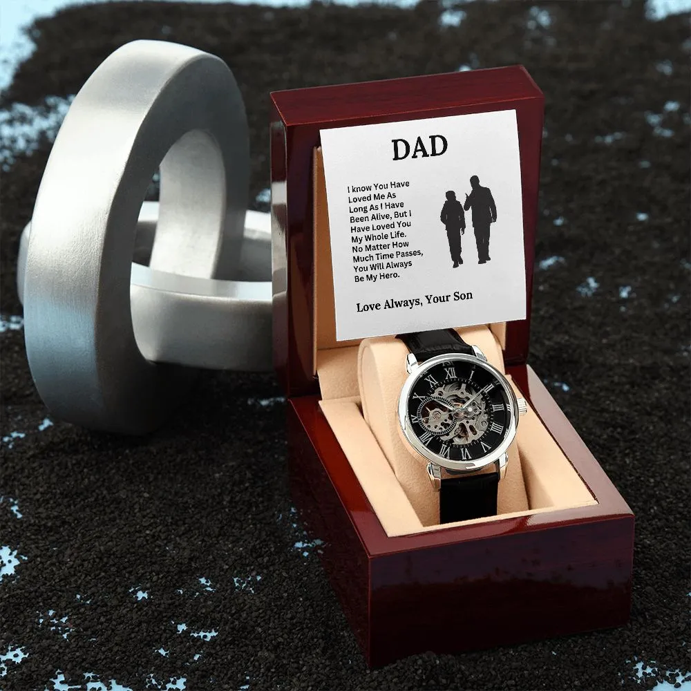Dad, My Hero / Openwork Watch