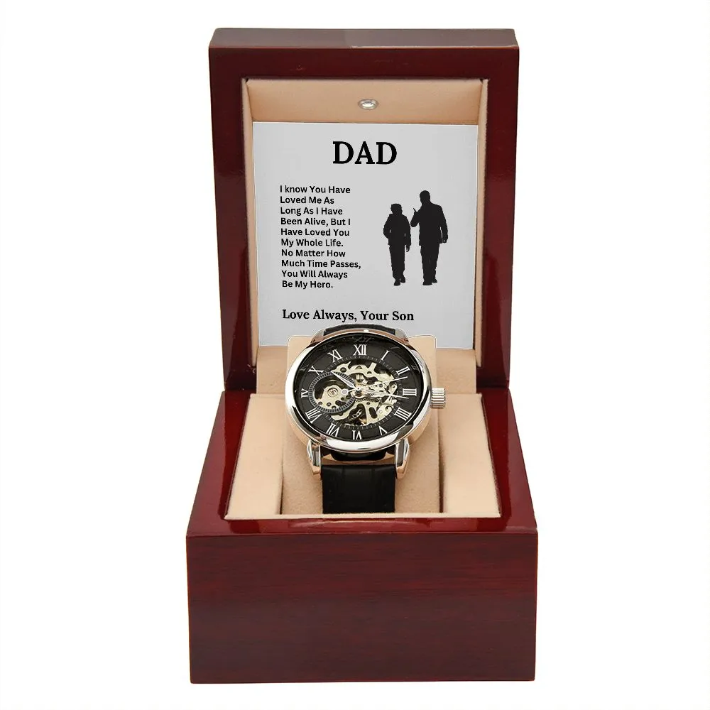 Dad, My Hero / Openwork Watch
