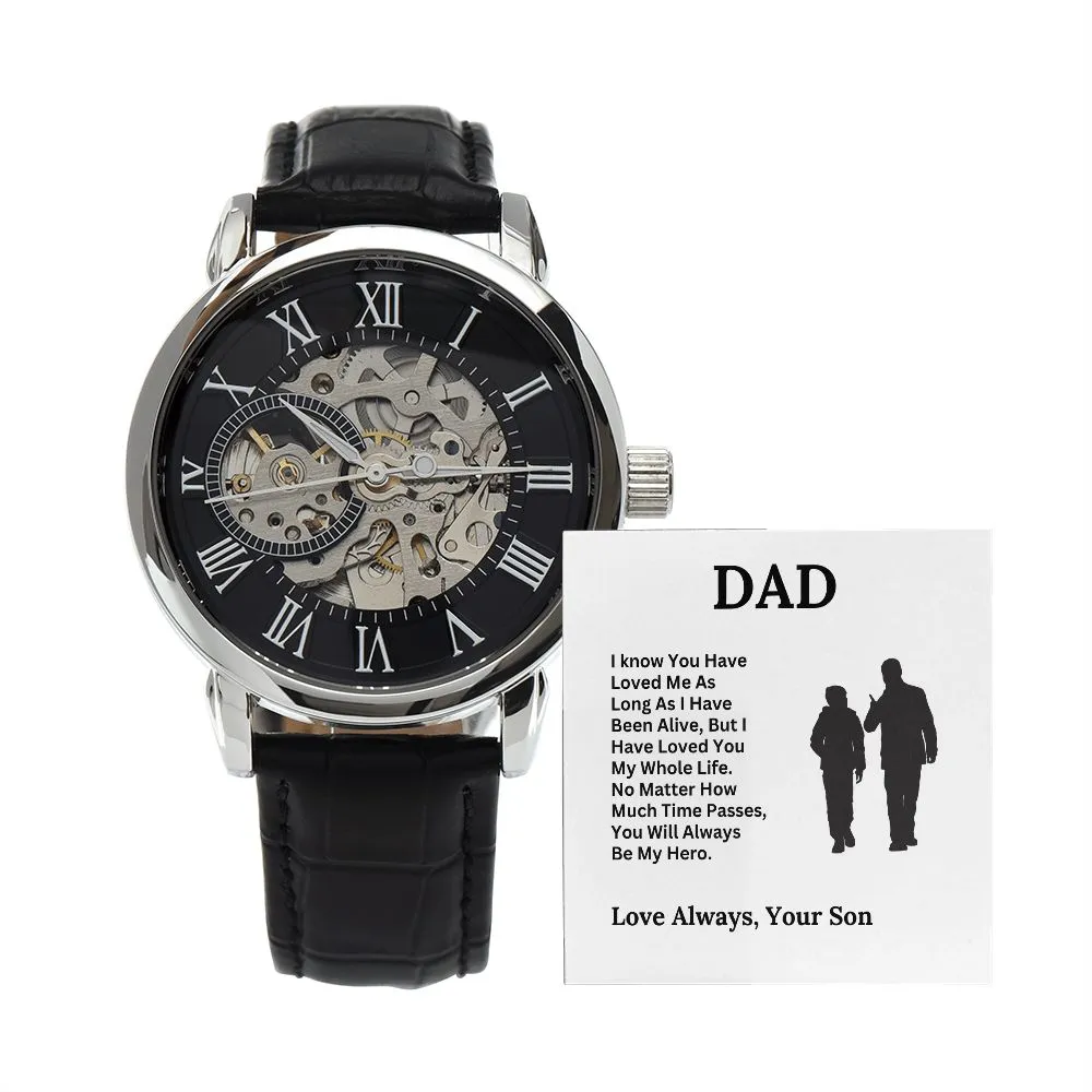 Dad, My Hero / Openwork Watch