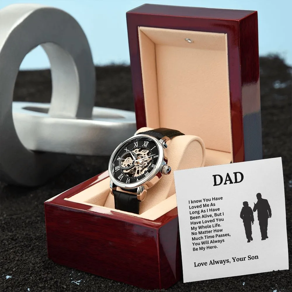 Dad, My Hero / Openwork Watch