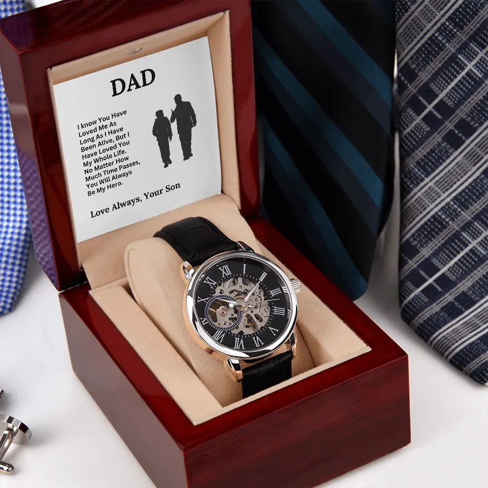 Dad, My Hero / Openwork Watch