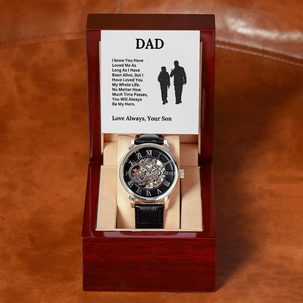 Dad, My Hero / Openwork Watch