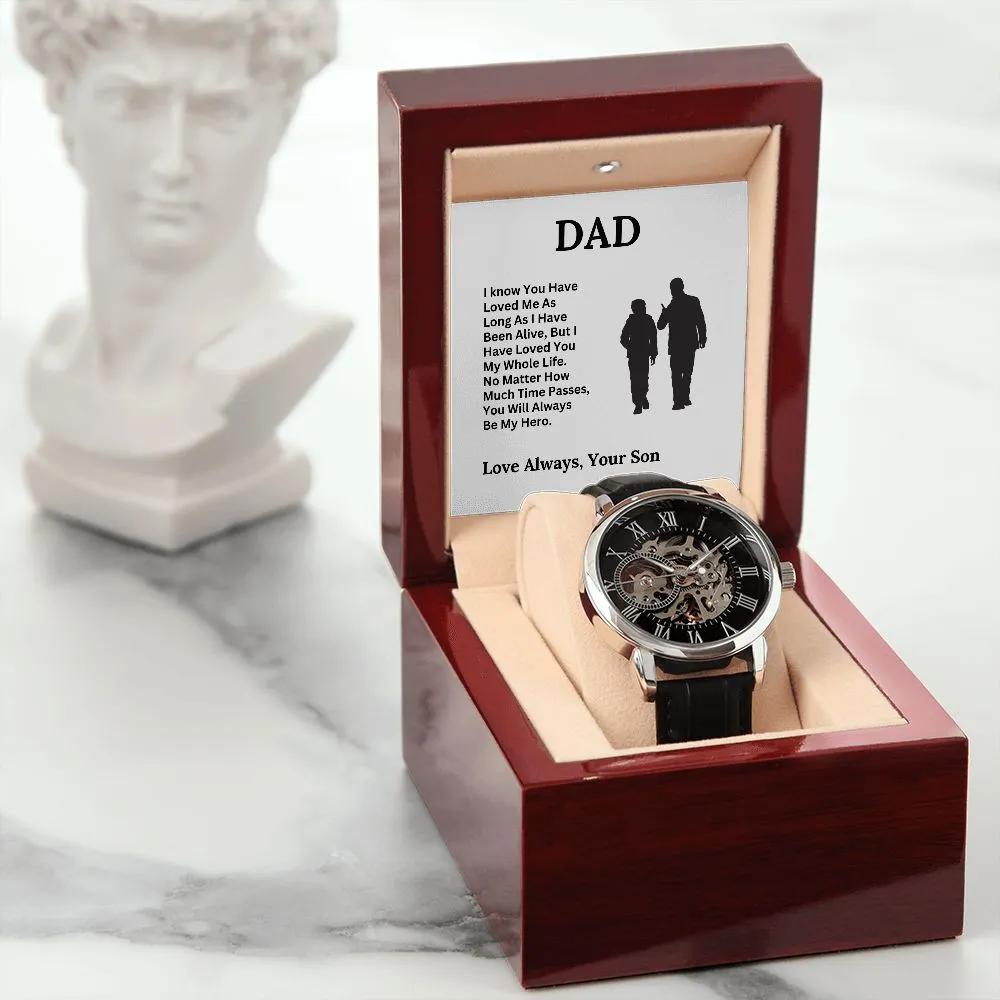 Dad, My Hero / Openwork Watch