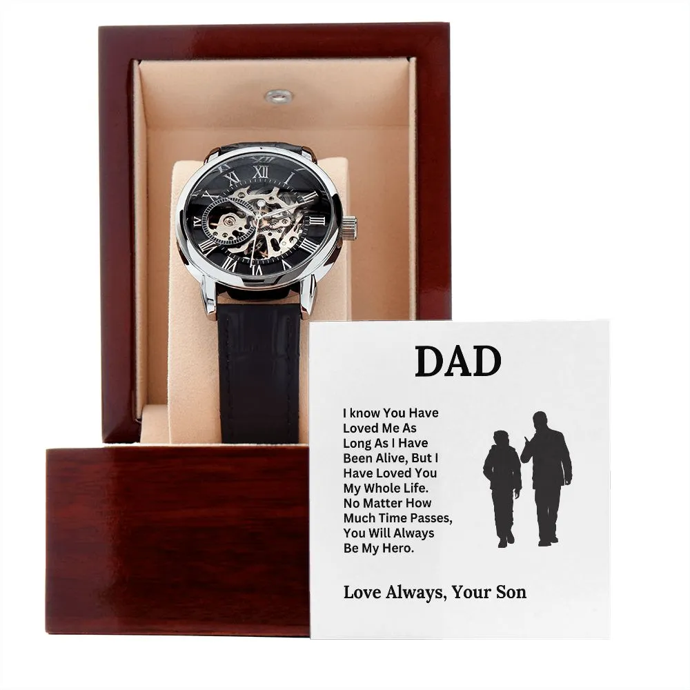 Dad, My Hero / Openwork Watch