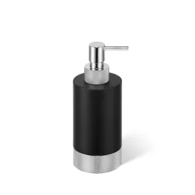 decor walther | CLUB series | soap dispenser | matte black   chrome