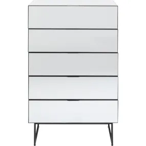 Dresser Soran 5 Drawers Black 65x114cm