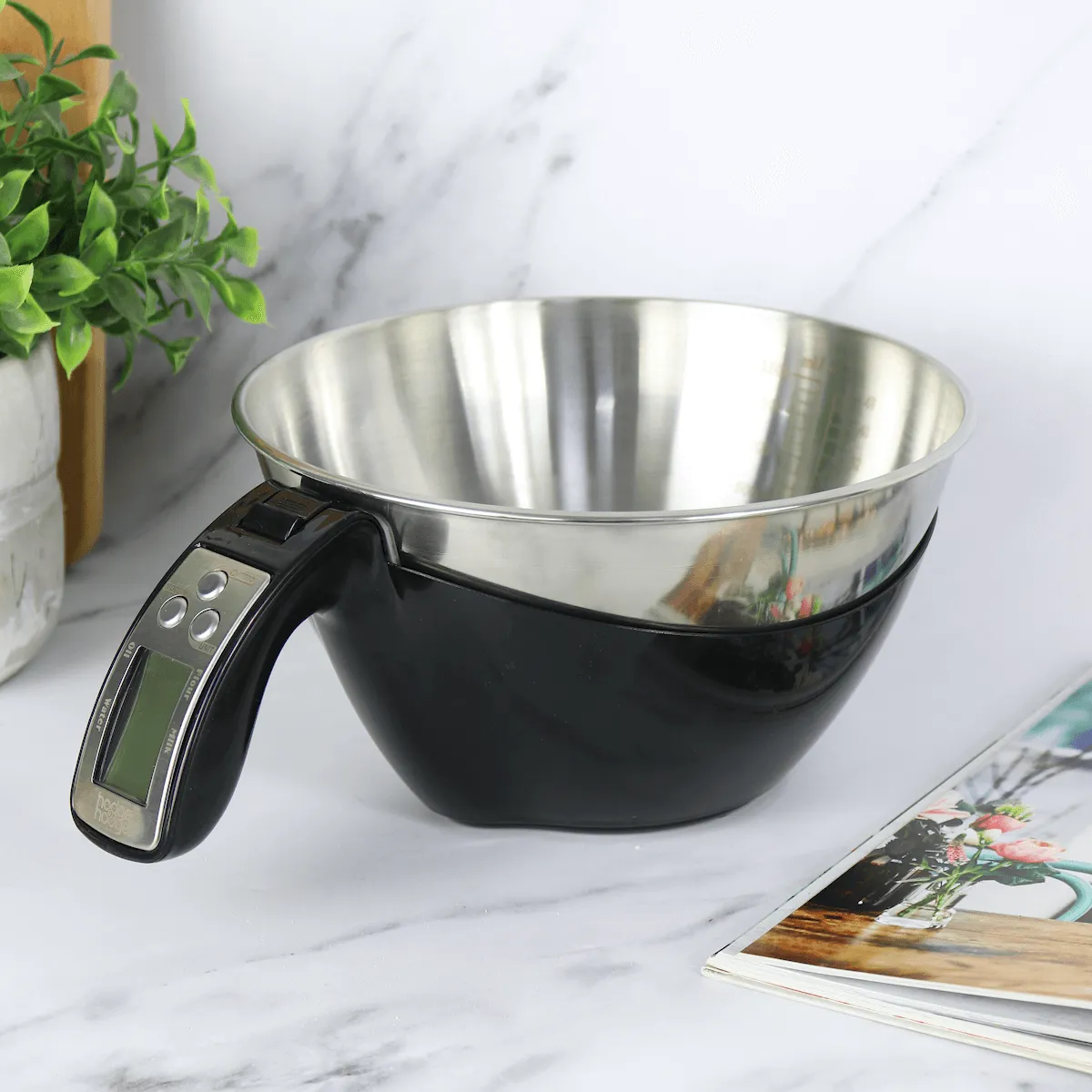 Electronic Measuring Cup Kitchen Scales Stainless Steel Bowl 1.5L