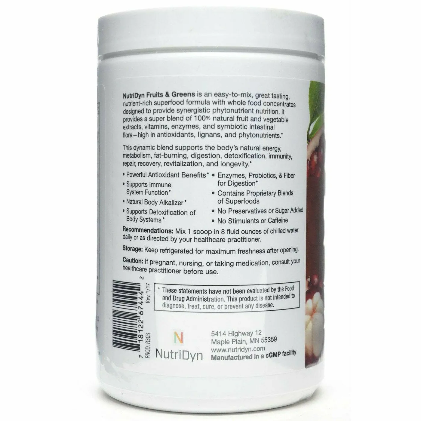 Fruits & Greens Grape Flavor by Nutri-Dyn