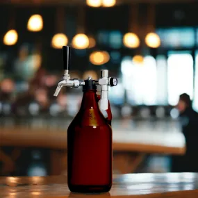 Glass Growler Tap | Beer Tap & Gas Regulator | Growler Not Incl.