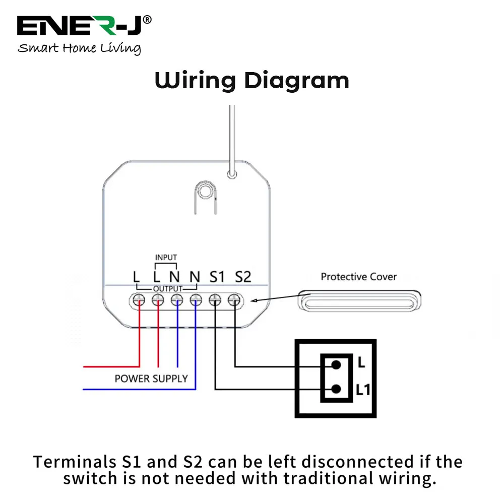 HAGER Grid Switch with Non-Dimmable 5A RF Mini Receiver