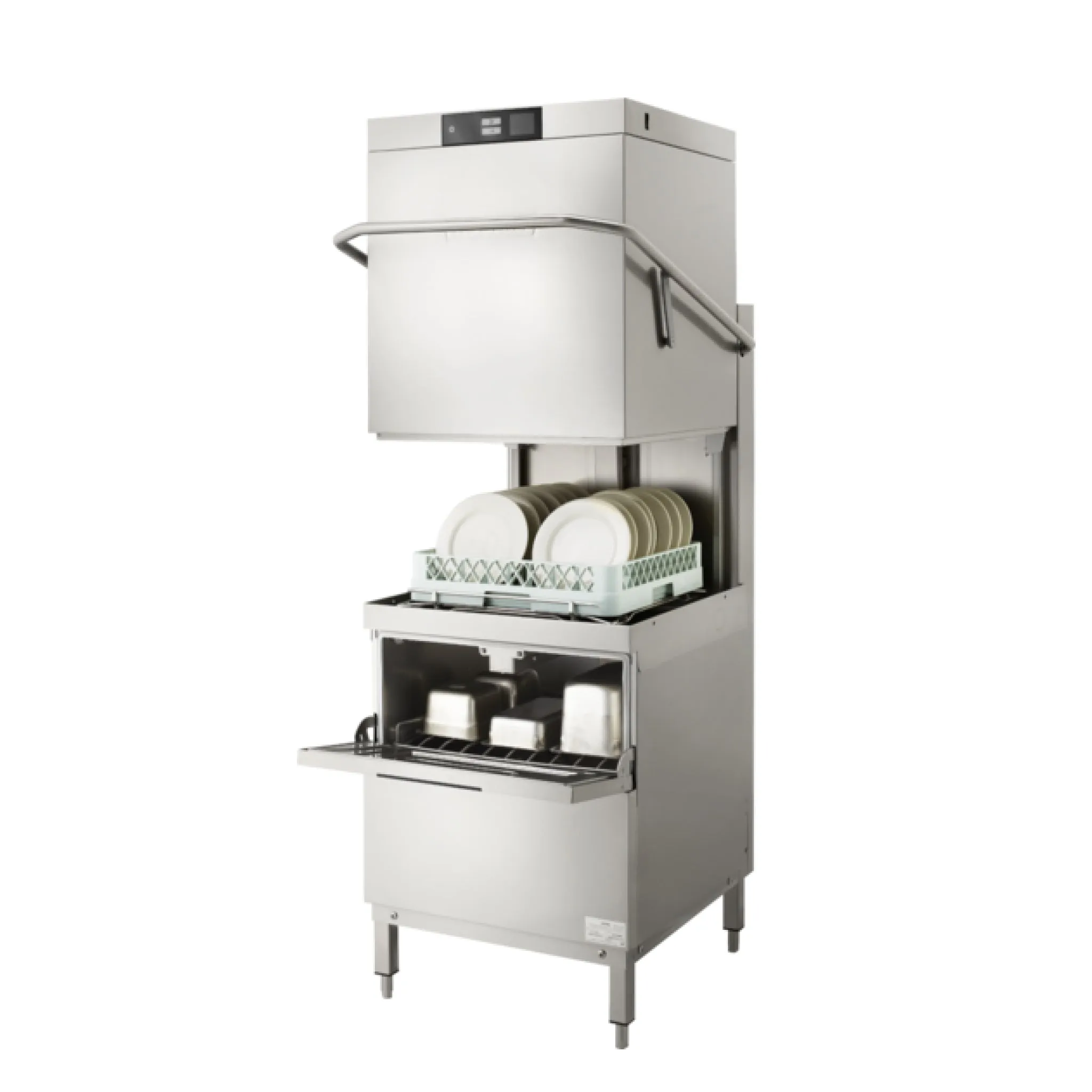 Hobart AMTL-2 Two Level Door-Type Dishwasher With Electric Sump Heat