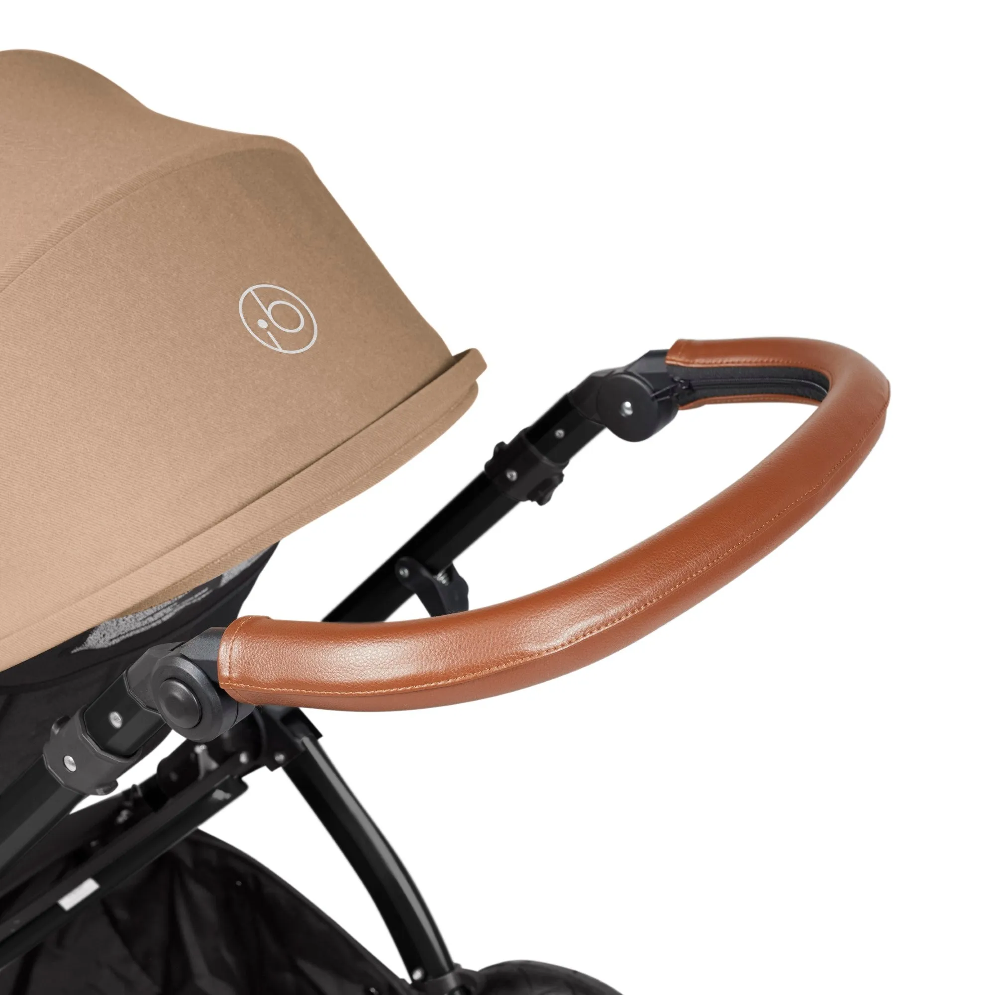 Ickle Bubba Stomp Luxe All-in-One I Size Travel System With Isofix Base (Stratus) Desert on Black