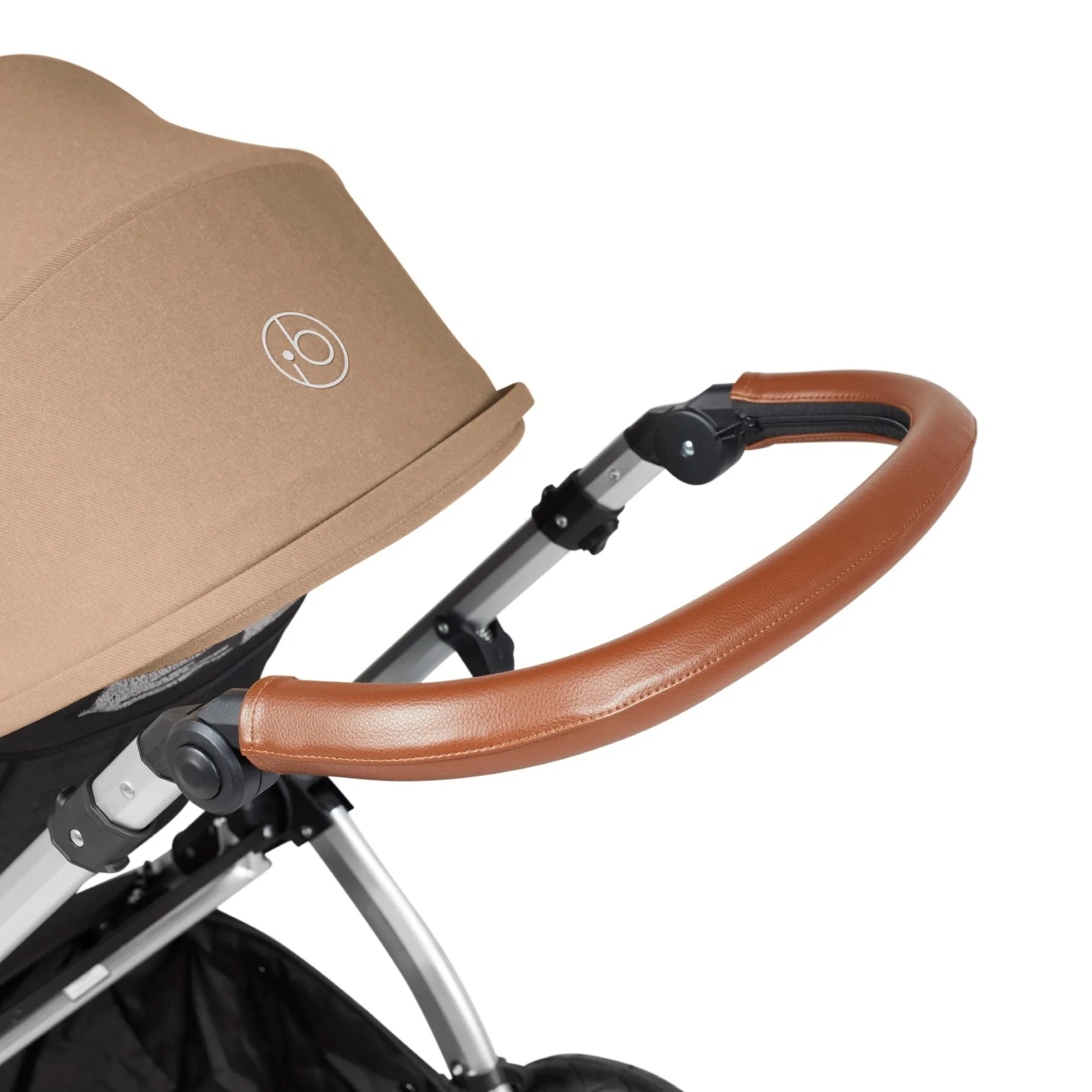 Ickle Bubba Stomp Luxe All-in-One I Size Travel System With Isofix Base (Stratus) Desert on Silver