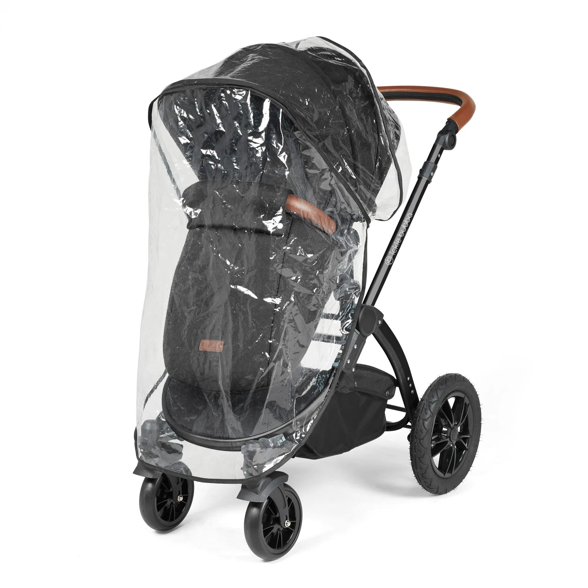 Ickle Bubba Stomp Luxe All-in-One I Size Travel System With Isofix Base (Stratus) Midnight on Black