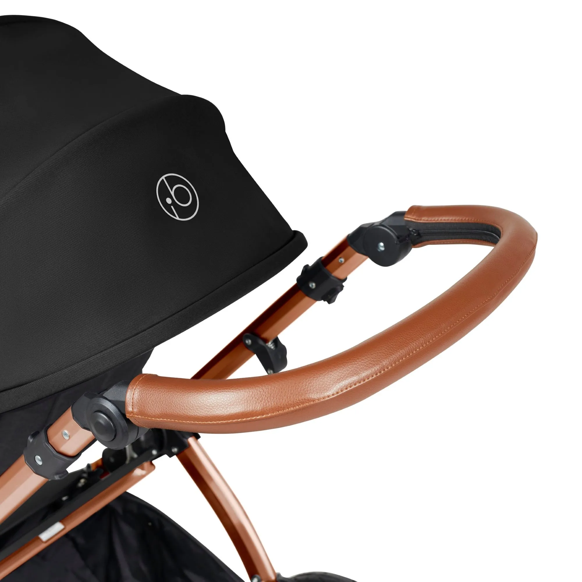 Ickle Bubba Stomp Luxe All-in-One I Size Travel System With Isofix Base (Stratus) Midnight on Bronze