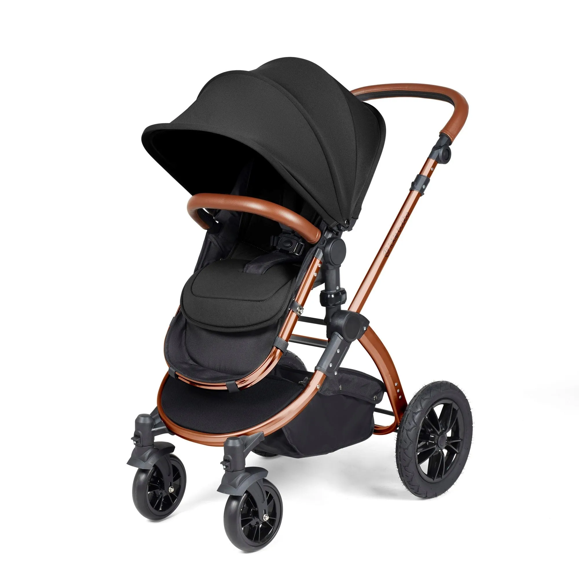 Ickle Bubba Stomp Luxe All-in-One I Size Travel System With Isofix Base (Stratus) Midnight on Bronze