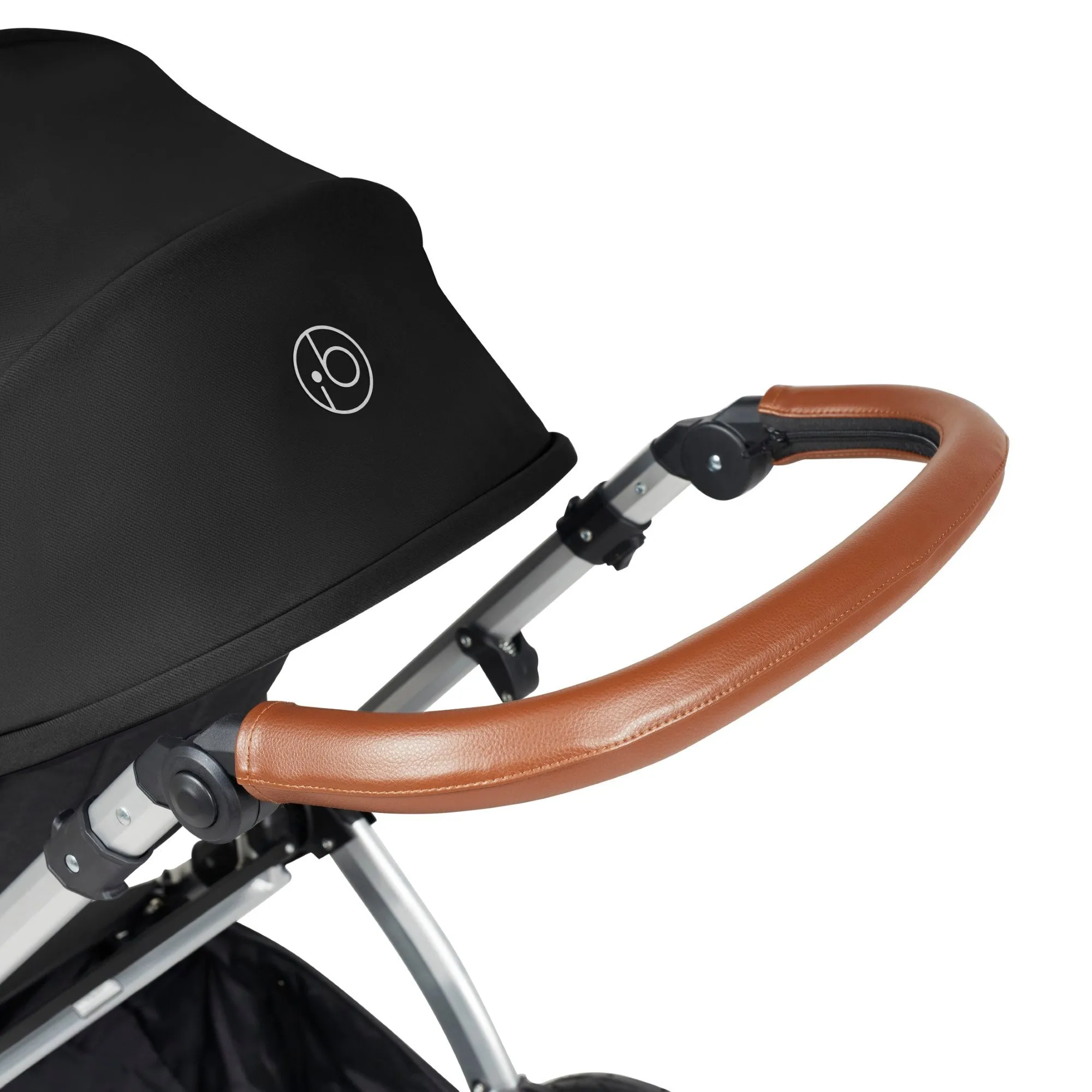 Ickle Bubba Stomp Luxe All-in-One I Size Travel System With Isofix Base (Stratus) Midnight on Silver