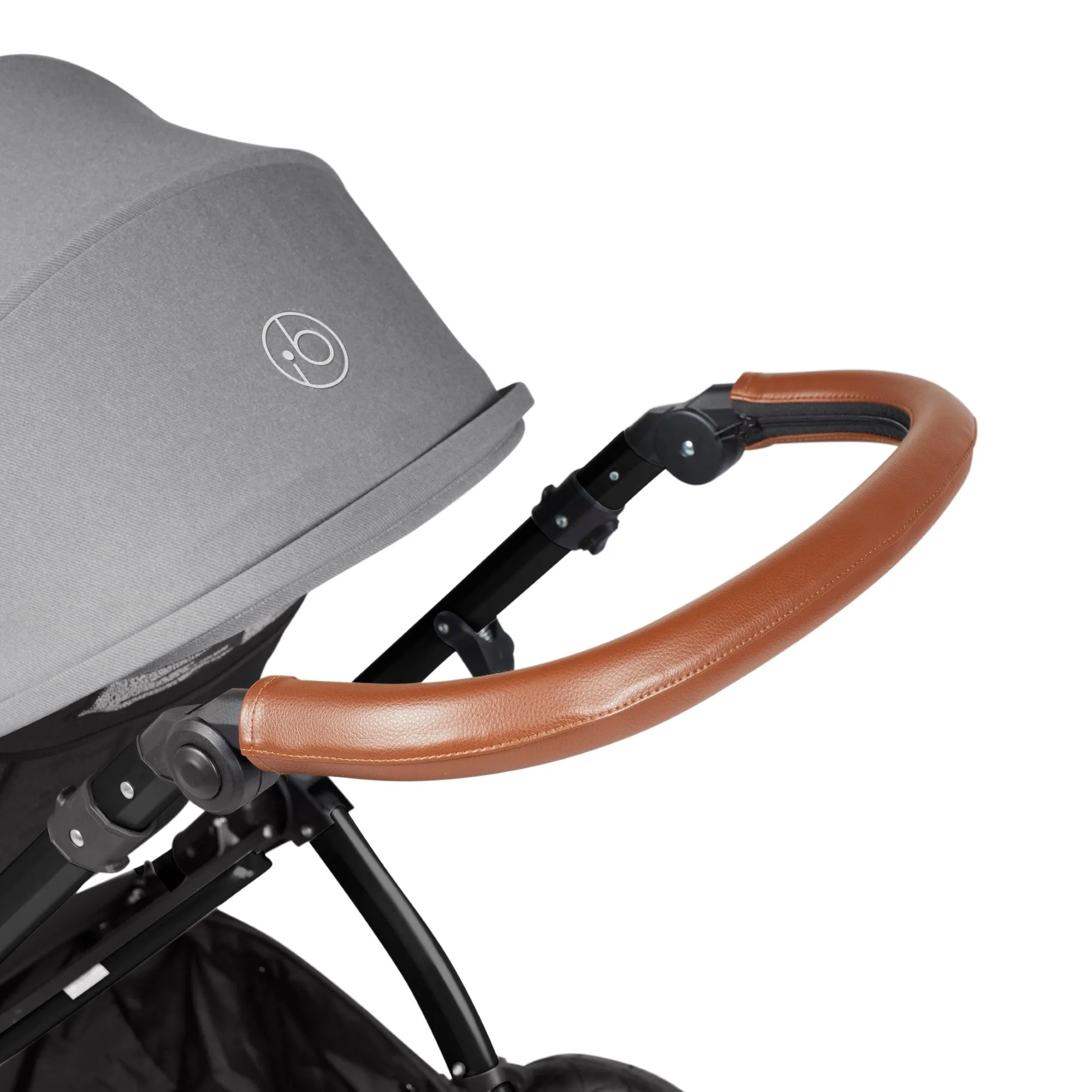Ickle Bubba Stomp Luxe All-in-One I Size Travel System With Isofix Base (Stratus) Pearl Grey on Black