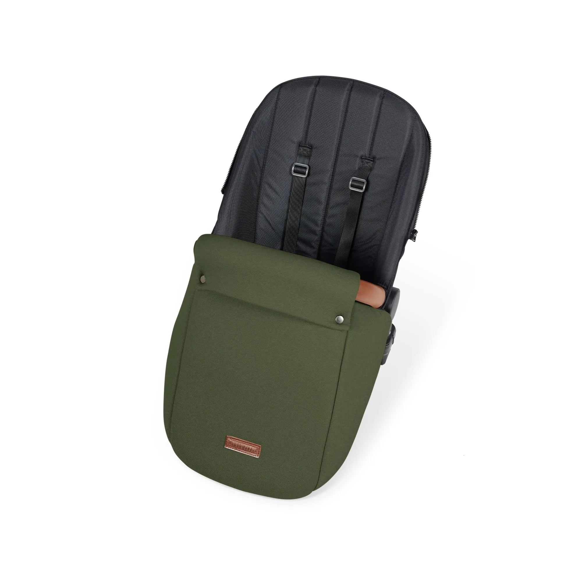 Ickle Bubba Stomp Luxe All-in-One I Size Travel System With Isofix Base (Stratus) Woodland on Black