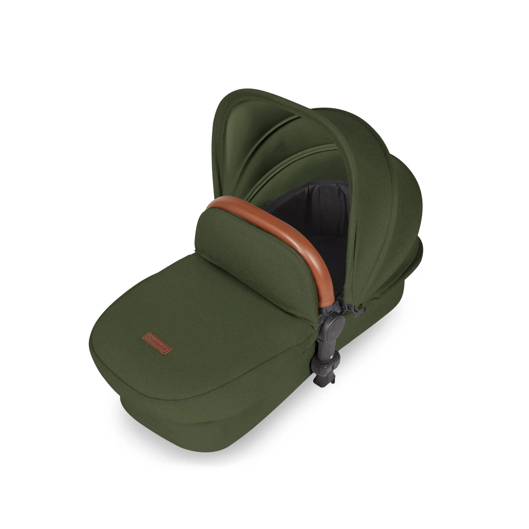 Ickle Bubba Stomp Luxe All-in-One I Size Travel System With Isofix Base (Stratus) Woodland on Black