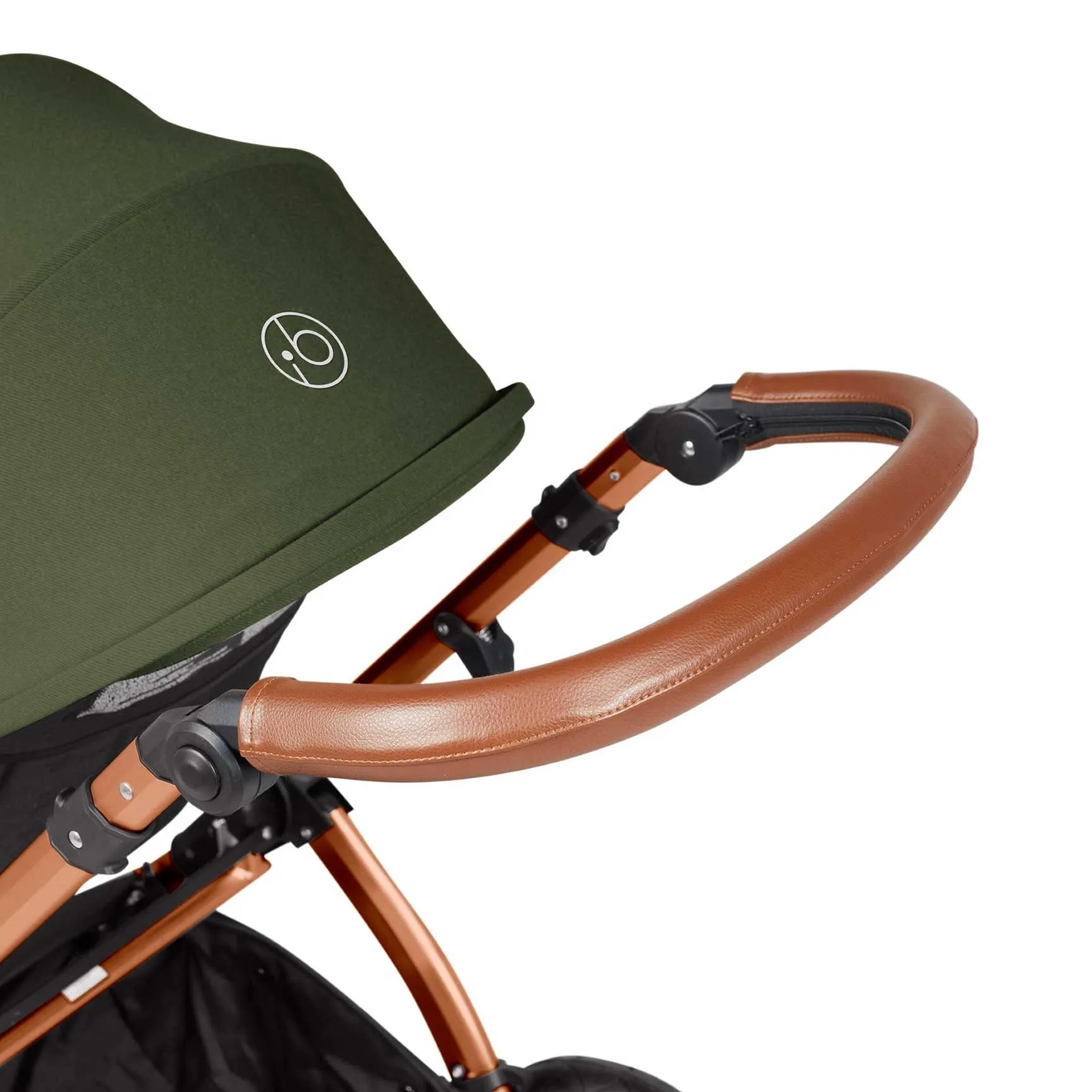 Ickle Bubba Stomp Luxe All-in-One Travel System with Isofix Base in Bronze/Woodland/Tan