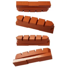 Koolstop Mc70 Deerhead Salmon Shimano Mc70 Deerhead-4 Pieces Shimano Mc70 Deerhead  Brakepads