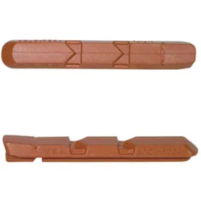 Koolstop V-Type Salmon Shimano Inserts V-Type Replacement Pads Kool Stop Brakepads