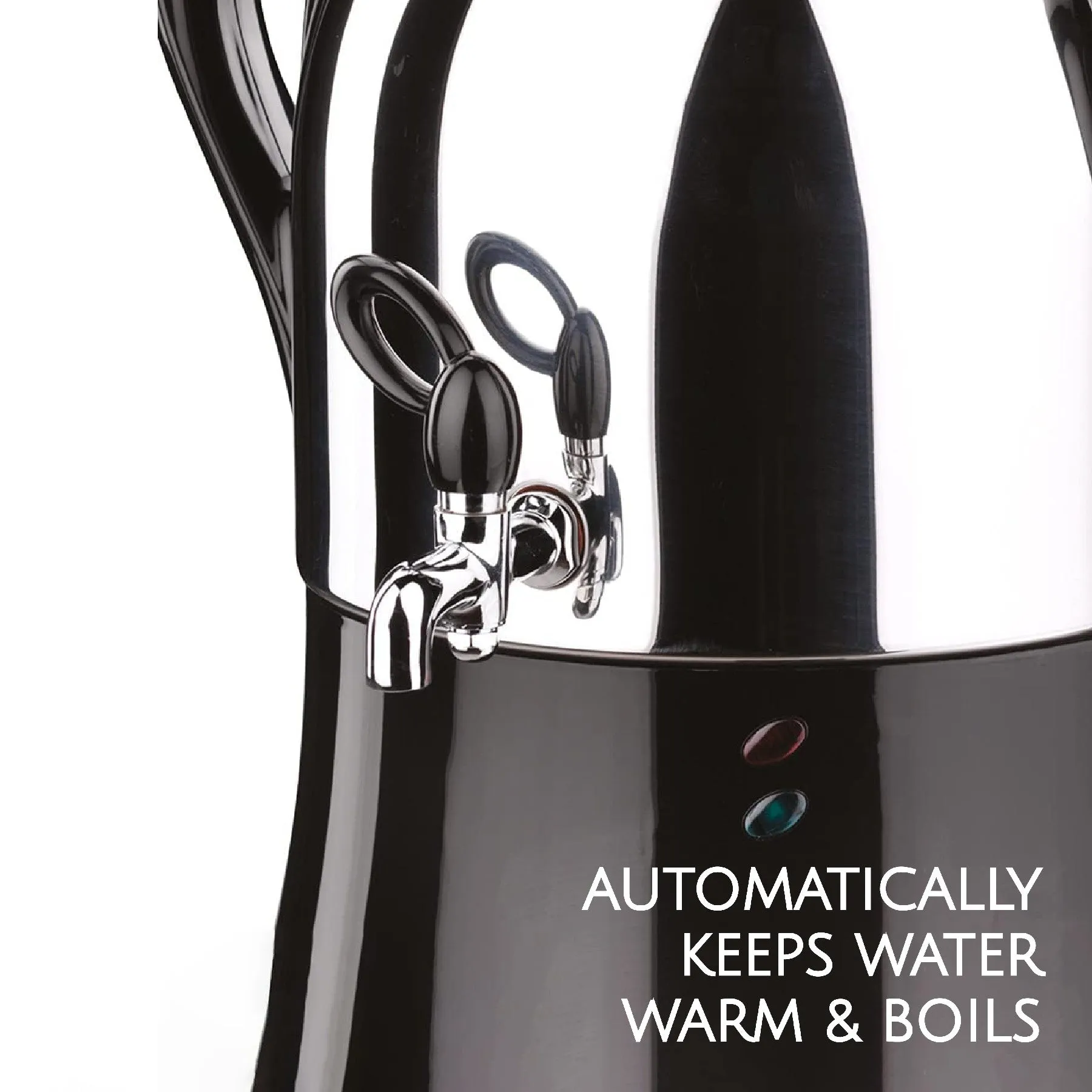 Korkmaz Caykolik A341-14 Stainless Steel Samovar, Electric Turkish Tea Maker, 110 V US Plug