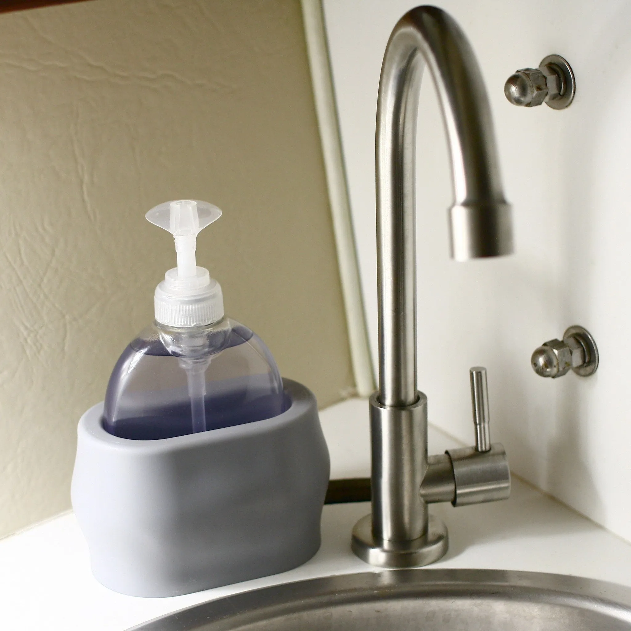 Liquid Soap Bottle Dispenser Holder for Boat & RV