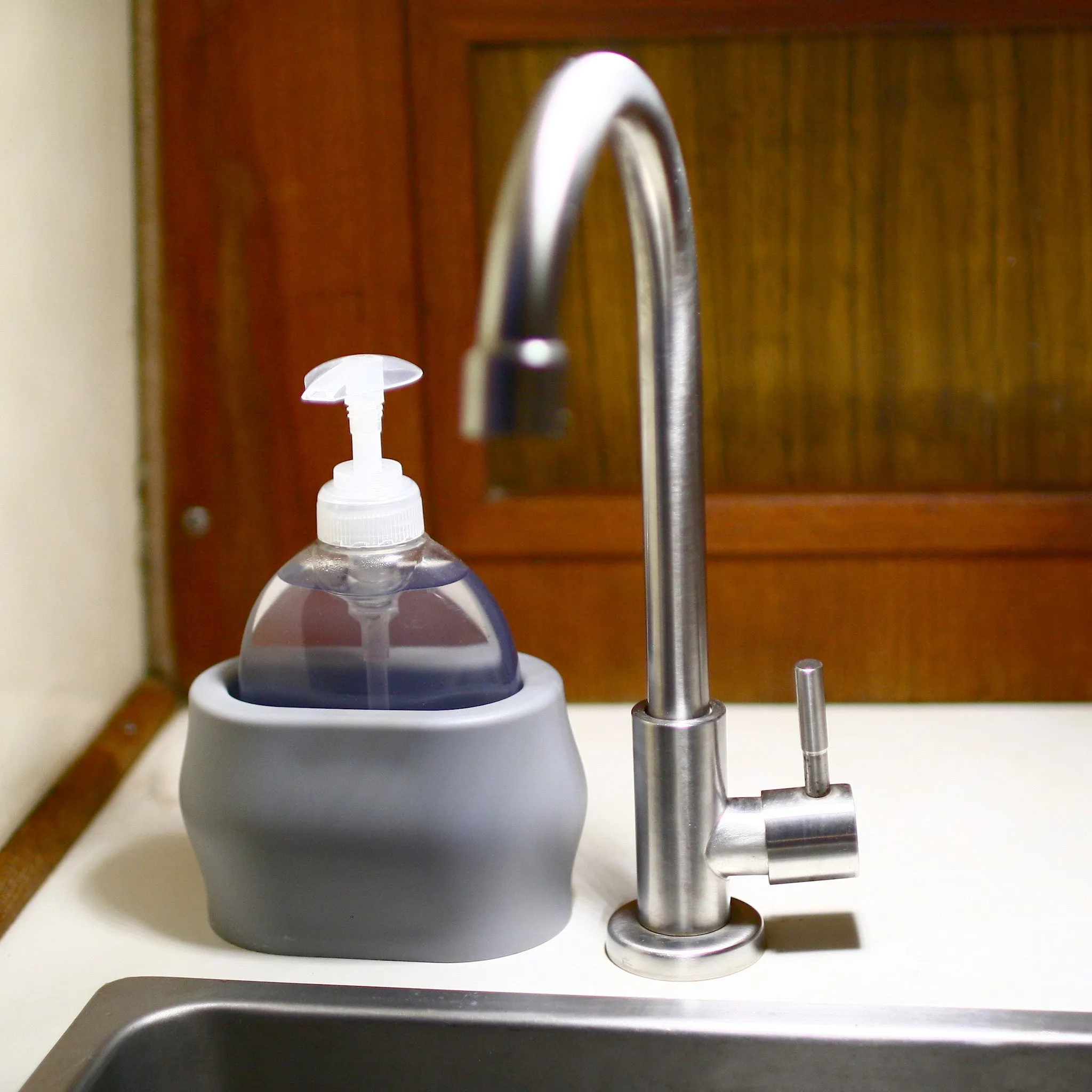 Liquid Soap Bottle Dispenser Holder for Boat & RV