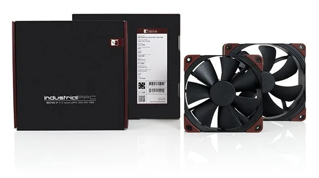 Noctua NF F12 Industrial PPC 120x120x25mm 12v 3000 RPM PWM Fan IP52 Rated