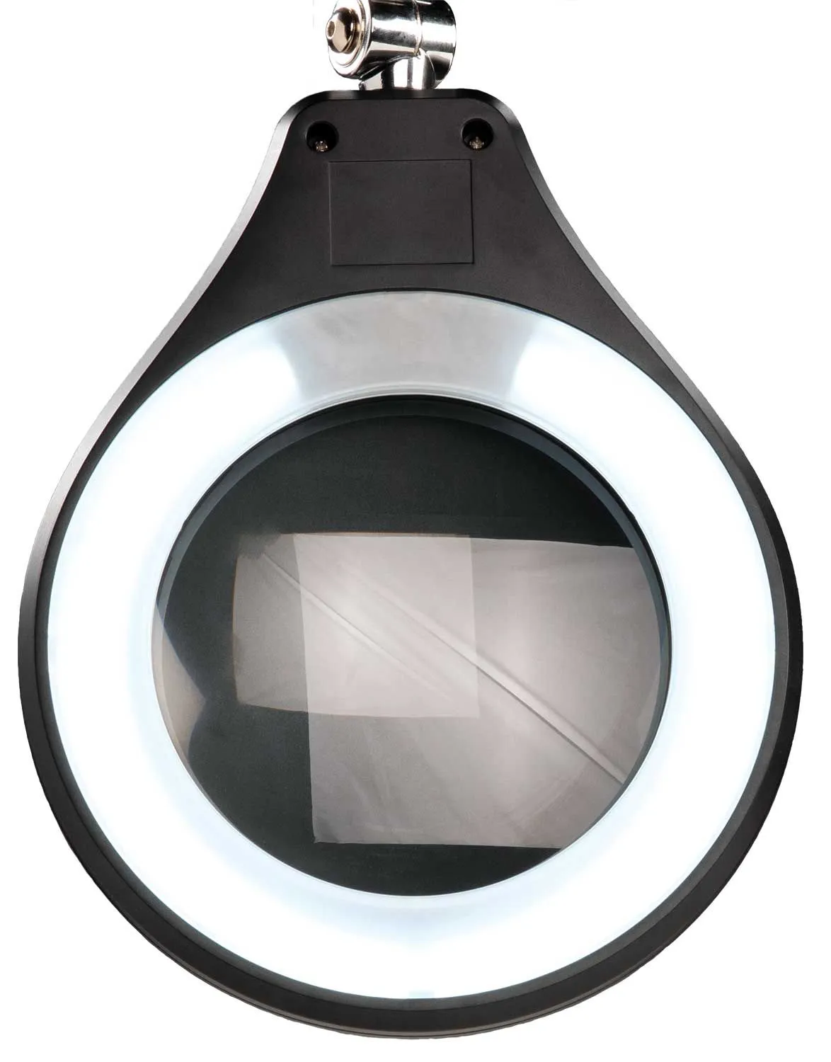 OC White ALRO6-45-5D-W Accu-Lite&trade; LED Magnifier with 6" Round, 5 Diopter Lens & Edge Clamp, White
