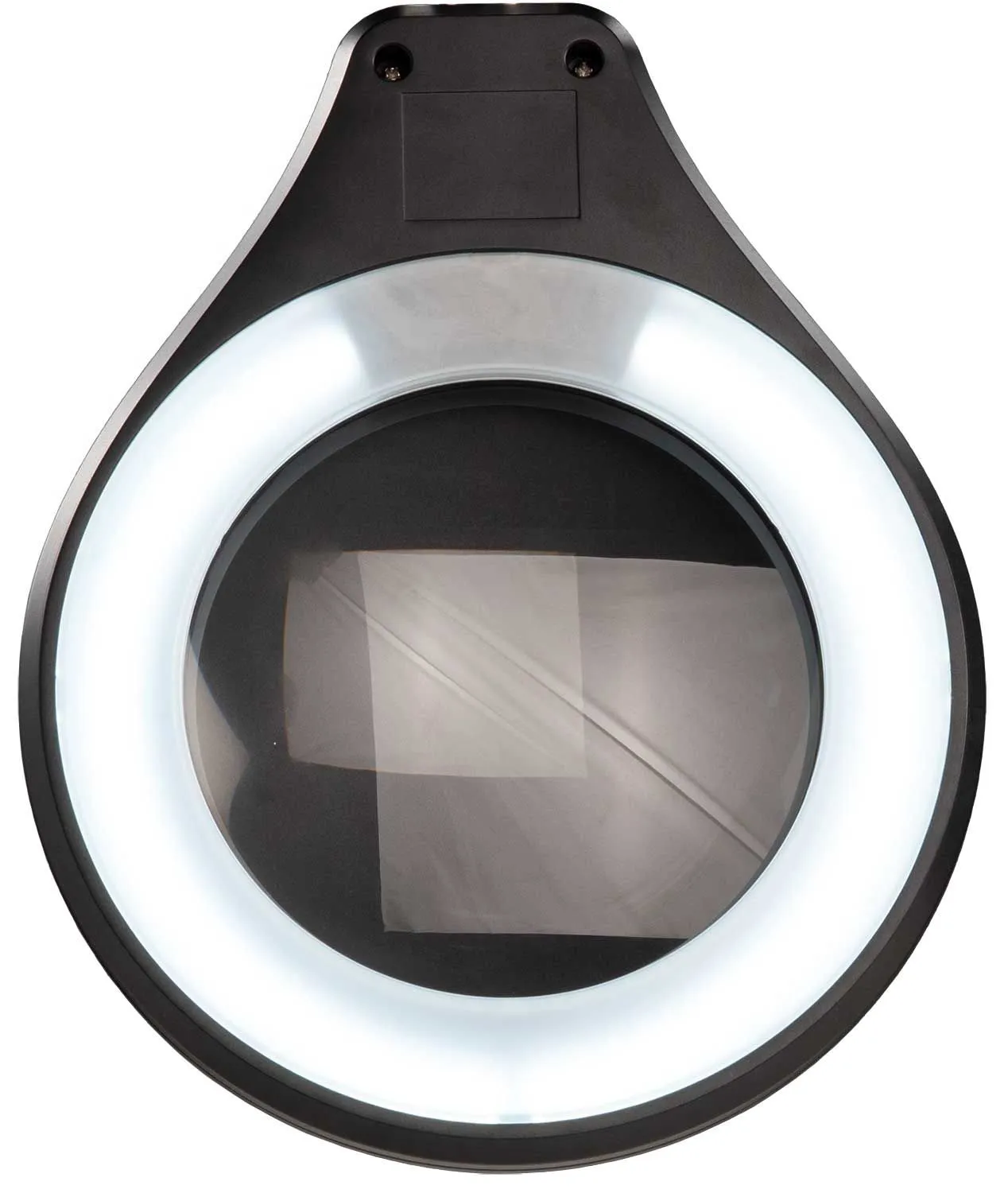 OC White ALRO6-45-5D-W Accu-Lite&trade; LED Magnifier with 6" Round, 5 Diopter Lens & Edge Clamp, White