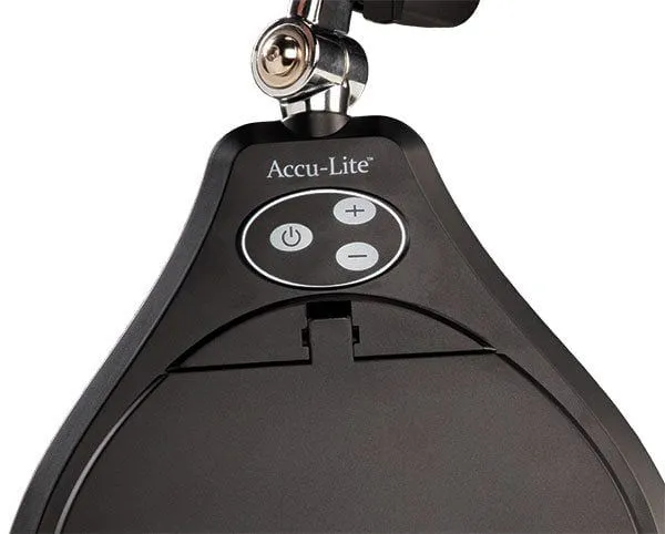 OC White ALRO6-45-W Accu-Lite&trade; LED Magnifier with 6" Round, 3.5 Diopter Lens & Edge Clamp, White
