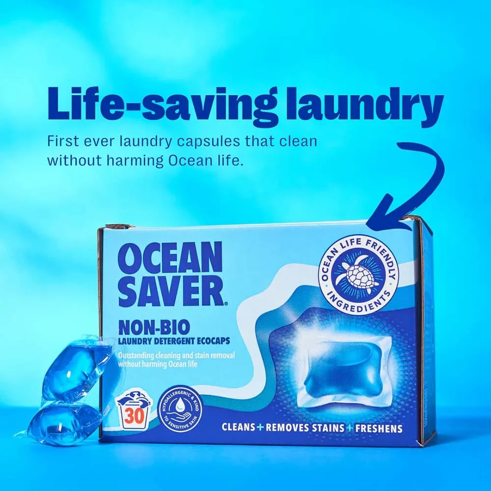 OceanSaver Non-Bio Laundry Detergent Capsules (34 Washes)