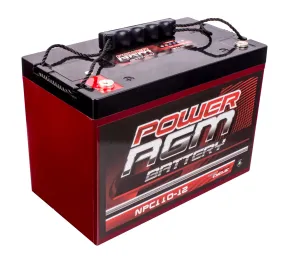 Power AGM NPC12V110A/H 110Ah Deep Cycle Absorbed Glass Mat Battery (Pickup Only)