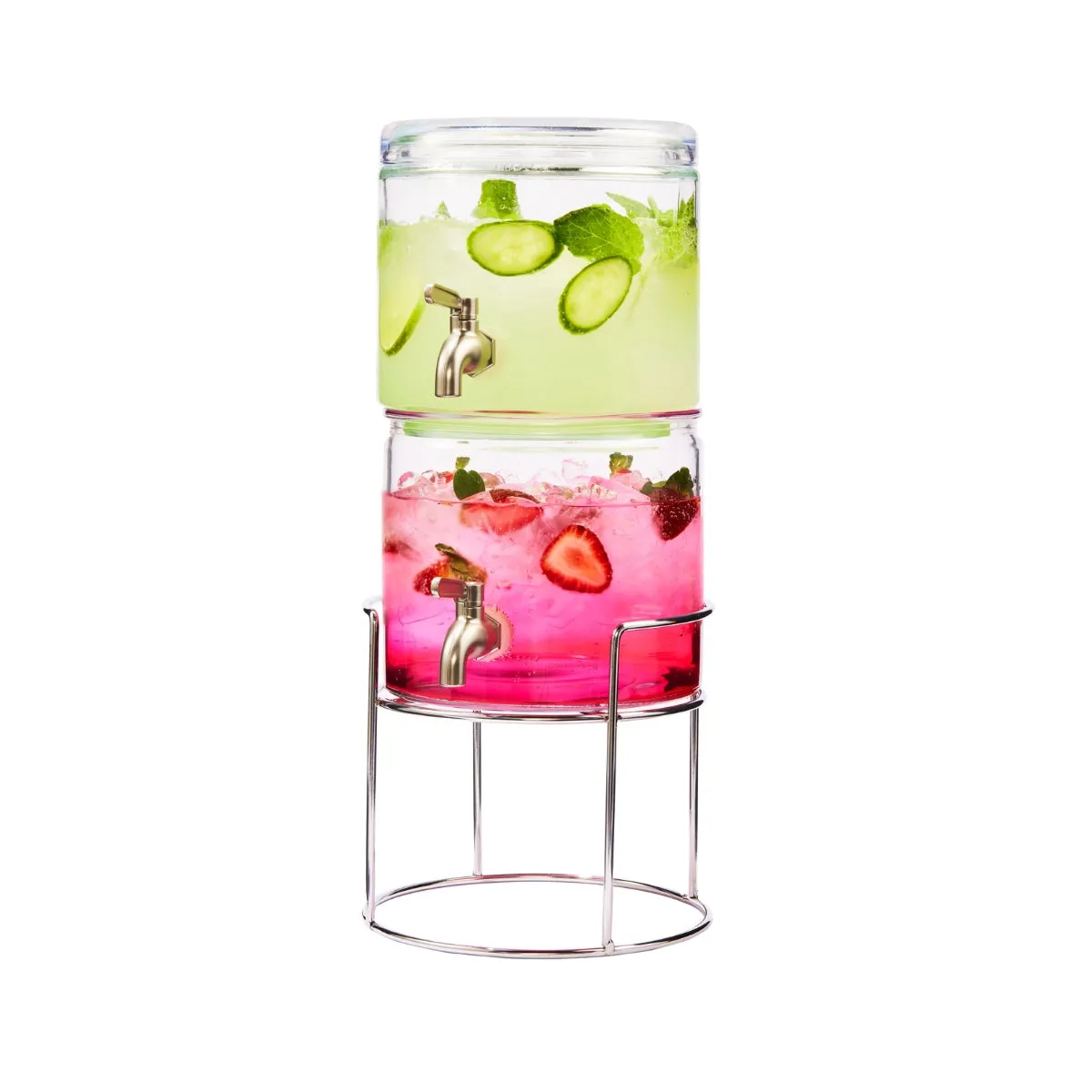 Refresh Dual Beverage Dispenser With Stand 2 X 3.8L Gift Boxed