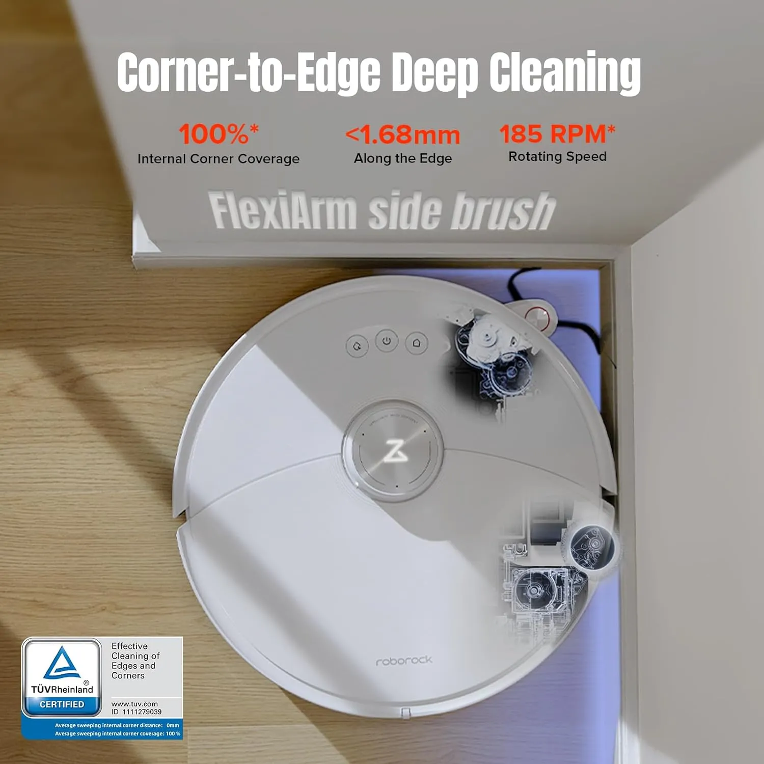 Roborock S8 MaxV Ultra Robotic Vacuum Cleaner - White ( Refurbished Grade - A )