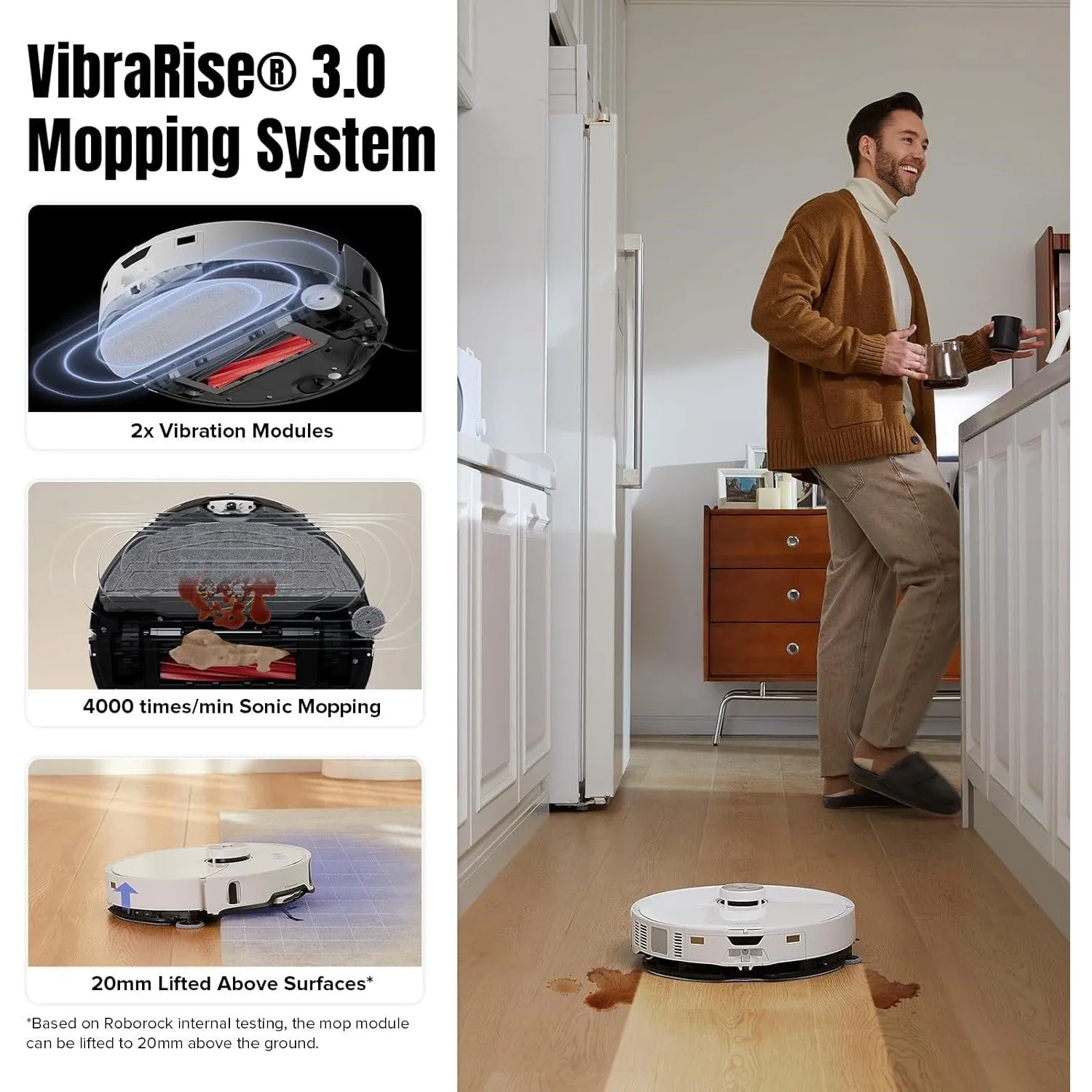 Roborock S8 MaxV Ultra Robotic Vacuum Cleaner - White ( Refurbished Grade - A )