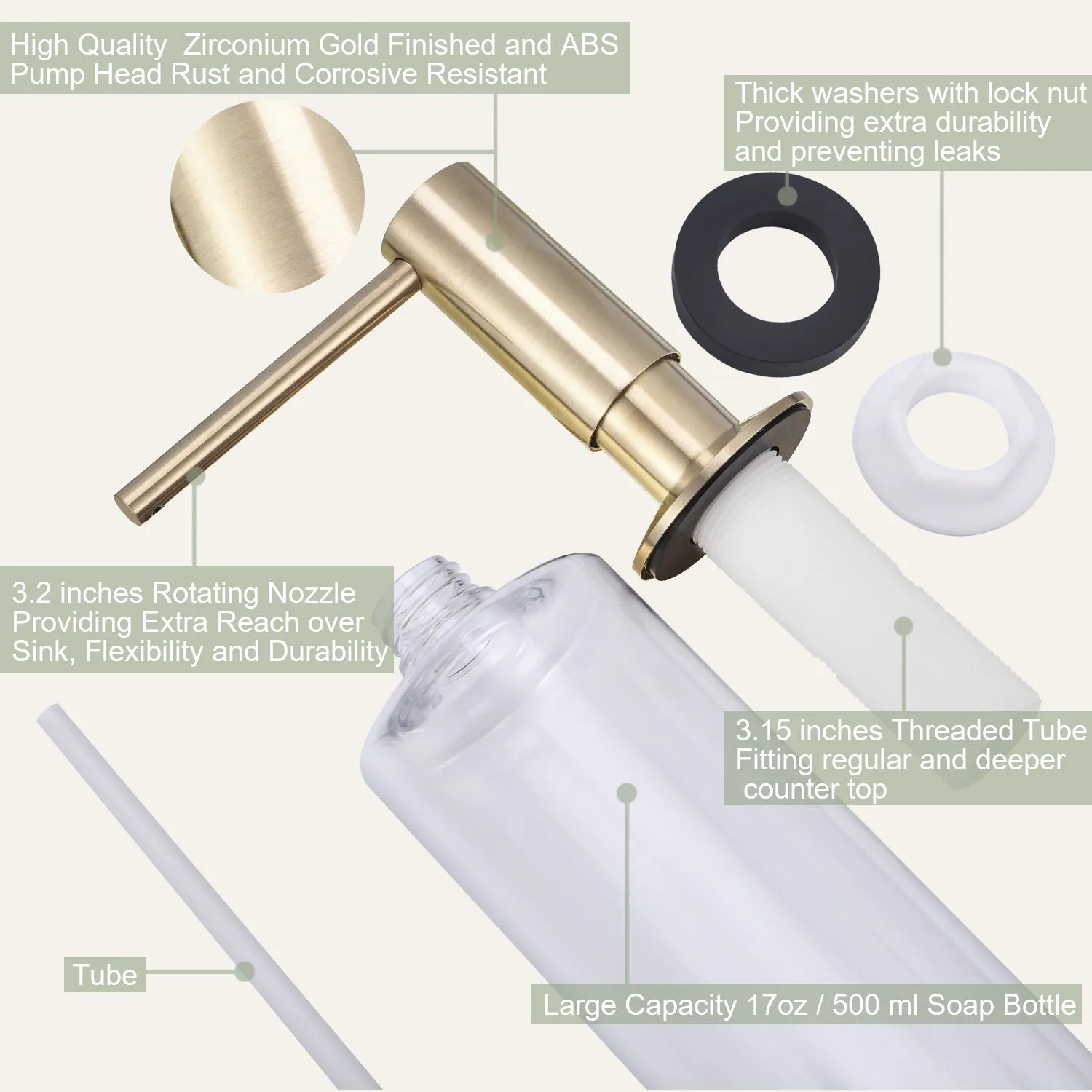 Samodra Sink Soap Dispenser F026 with Bottle