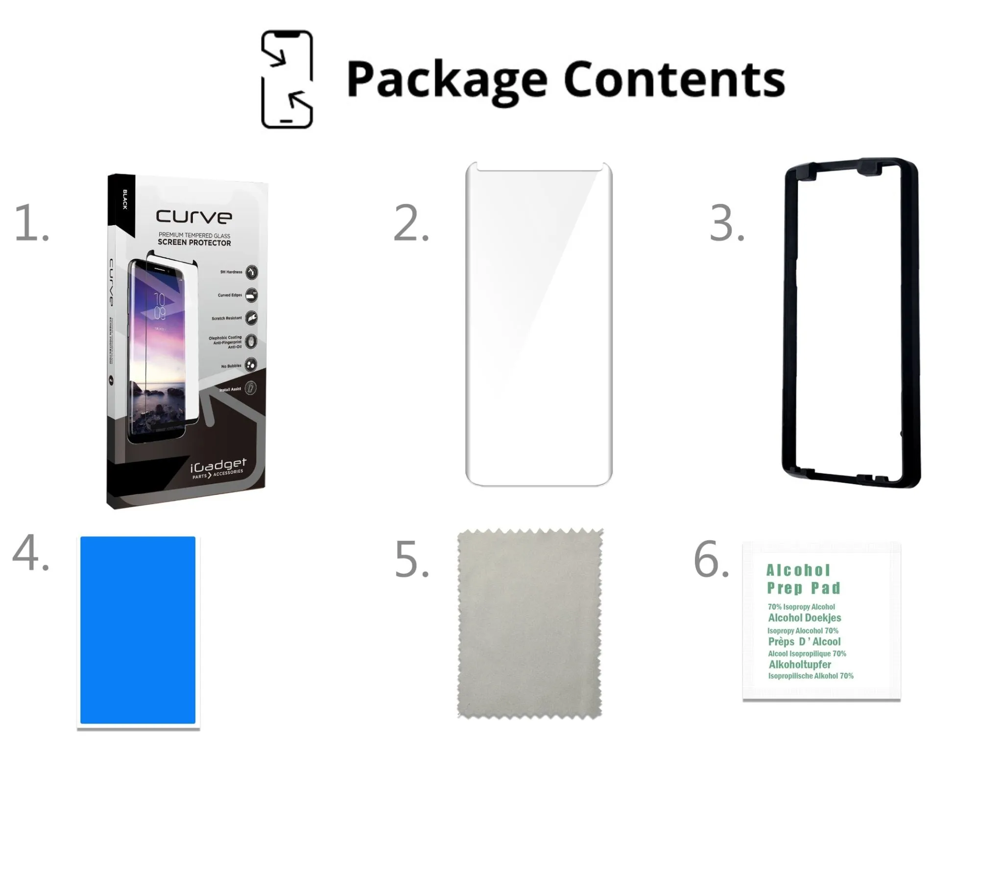 Samsung Galaxy S8 Plus Glass Screen Protector Case Friendly | Full Coverage Glue
