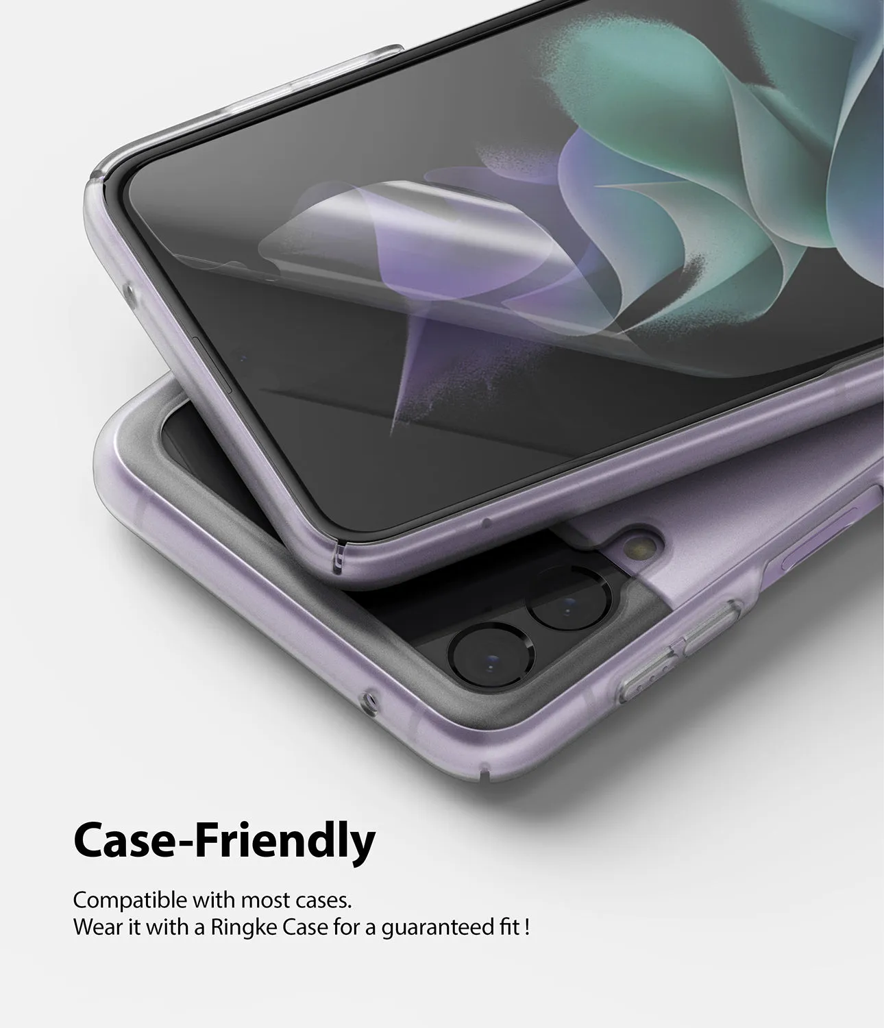 Samsung Galaxy Z Flip 3 Screen Protector| Invisible Defender Full Coverage Film| 2 Pack