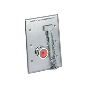 Schlage Electronics 742 Emergency Break Glass Assembly, with Sonalert Horn