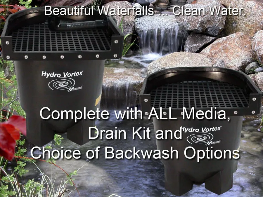 Small Waterfall Filter: Ahi Hydro Vortex™ with 16" Waterfall